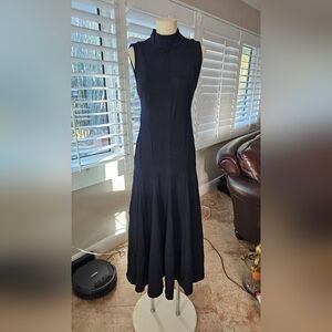 Free People Elegant Black Sleeveless Midi Dress M